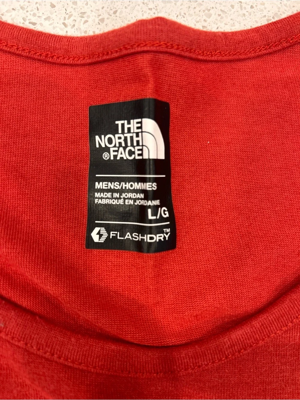 The North Face classic red